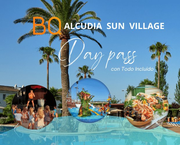 Day pass familiar BQ Alcudia Sun Village 3* Playa de Muro